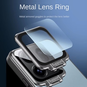 Étui de téléphone magnétique en métal avancé avec plaque arrière pour Oppo Find X9 Pro X8 Ultra X7 Ultra X6 avec support de film de protection d'objectif - Product Image 3