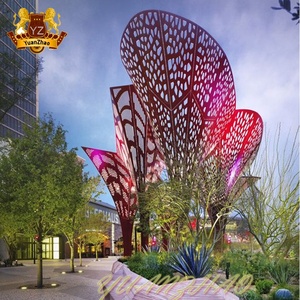 <span class=keywords><strong>Scultura</strong></span> d'Arte in Acciaio Inossidabile a Forma di Albero, Decorazione Metallica alla Moda <span class=keywords><strong>2022</strong></span> - Product Image 3