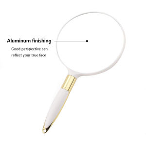 プロのカスタムABSPPプラスチックラウンドウーマンハンドミラーハンギングハンドヘルド化粧品化粧鏡 - Product Image 3