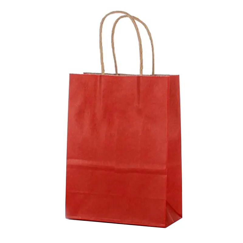 Custom Logo Luxury Clothes Store Embalagem varejo Presente Carry Bags Boutique Compras Brown Kraft Paper Bags