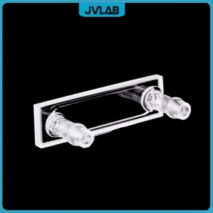 Kuvet Kuarsa Terfusi 10mm Kapasitas 33.5ml Sel Alir dengan Permeabilitas Tinggi OEM Peralatan Pengeringan Laboratorium Berkualitas Tinggi - Product Image 3