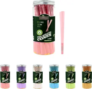 Custom Pre-Roll Papers Cone Pink King Size Wholesale Pre Rolled Cones Rolling Paper Cone With Filter Tip