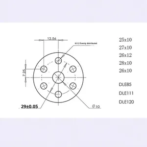 Avion modèle à hélice, alimenté par huile, en bois, imprimé au laser, moteur DLE spécial 22-34 pouces (pré-percé), boîte couleur - Product Image 2