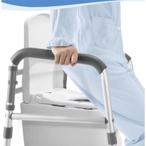 Disabled Folding U Shaped Handrail toilet Safety Handles Grab Bar Swing Up Disabled toilet handrail Stainless For Elderly - Product Image 4