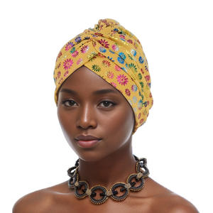 2025 Multi couleur nouveau africain Auto <span class=keywords><strong>Gele</strong></span> Headtie <span class=keywords><strong>Aso</strong></span> <span class=keywords><strong>Oke</strong></span> Nigeria foulard Turban casquette femmes musulman Hijab Bonnet chapeaux de fête de mariage - Product Image 1