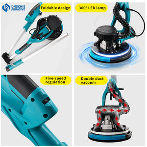 מלטשת קיר מתקפלת עם תאורת לד, ספיגת אבק עצמית, מלטשת חשמלית לקירות, כלי שיוף - מבצע חם - Product Image 6