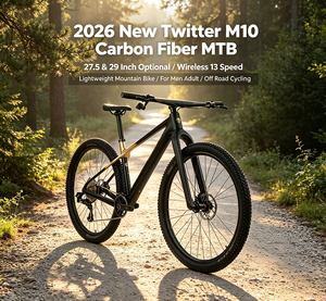 2026 신형 트위터 MTB 저렴한 카본 파이버 산악자전거 무선 13단 남성용 M10 29인치 또는 27.5인치 판매 - Product Image 1