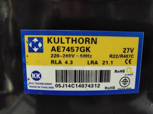 ซัพพลายเออร์คอมเพรสเซอร์ คุลธอร์น 220-240V R407C AE4430EK AE4440EK AE4448EK AE4474EK KK คอมเพรสเซอร์ตู้เย็น 27V - Product Image 4