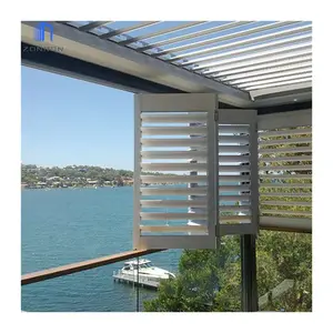 Zonron As2047 vertikales Schaukelfenster Lamellenfenster Bahamas-Aluminium-Lanschen Sonnenschirm-Aluminiumklinge-Lanschen Fensterläden für Fenster