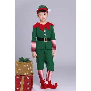 Costume d'elfe <span class=keywords><strong>de</strong></span> Noël pour garçons, chapeau <span class=keywords><strong>de</strong></span> Père Noël, tenues <span class=keywords><strong>de</strong></span> fête <span class=keywords><strong>de</strong></span> Noël - Product Image 2