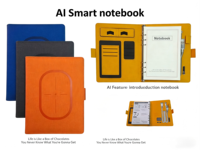 Carnet intelligent IA innovant – Écriture hors ligne au stylo classique avec synchronisation IA et transcription OCR pour réunions d'affaires, personnalisable