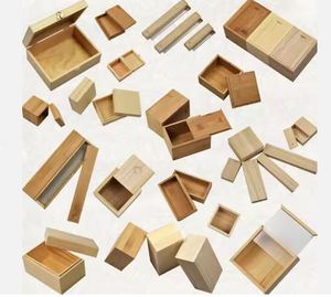 Tùy chỉnh chưa hoàn thành quà tặng giá rẻ bao bì hộp trong suốt nắp thông gỗ hộp plexiglass nắp hộp tre - Product Image 4