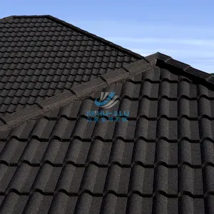 Azulejo de techo de kerala, azulejos de lámina de metal recubiertos de piedra, azul, rojo, verde, negro, marrón