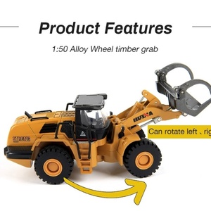 1/50 Timber Grab Truck Model Metal Children's Engineering <b>Car</b> Model <b>Toys</b> SJY-1716 Simulation Model Alloy <b>Wood</b> Grabber - Product Image 3