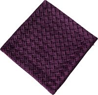 Housse de coussin décorative de luxe en velours à points carrés avec motif texturé en peluche pour coussin de soutien dorsal, couleur prune