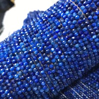 Perle de cyanite bleue de haute qualité 1.5-3.5mm perles de pierre de cyanite naturelle à facettes carrées rondes personnalisées pour la fabrication de bijoux