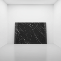 Dalles de marbre noir Marquina polies, marbre veiné noir et blanc pour revêtement mural, carrelage de sol, plan de travail