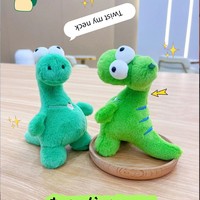 Pendentif poupée pendentif en peluche gros mignon dinosaure aux grands yeux porte-clés pendentif sac de poupée en peluche