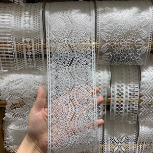 फैशन कस्टम डिजाइन फ्रेंच कढ़ाई फीता बच्चों के कपड़ों के सामान के लिए सुंदर रिबन नाजुक सीमा - Product Image 5