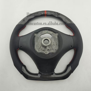 พวงมาลัยหนังคาร์บอนไฟเบอร์แบบเจาะรูคุณภาพสูง ขายดี สำหรับรถยนต์ BMW E90 E91 E92 E93 ซีรีส์ 3 - Product Image 5