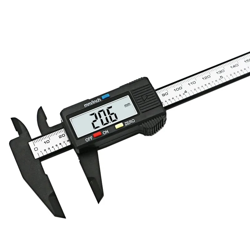 Calibrador Vernier Digital electrónico, pantalla LCD de 6 pulgadas, 150mm, alta precisión