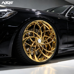 ล้อแม็กซ์ NJQS ฟอร์จ พรีเมียม โกลด์ โครม ขนาด <span class=keywords><strong>18</strong></span> 20 22 24 นิ้ว 5x114.3 6x139.7 35 มม. สำหรับรถ SUV ซีดาน และรถกระบะ - Product Image 1