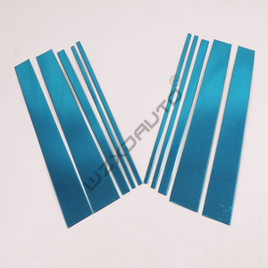WZXD Exterior Steel <b>Window</b> Pillar Posts Trim <b>Cover</b> Set Pillars <b>Cover</b> for Land Cruiser FJ120 2003 2006 2009 - Product Image 6