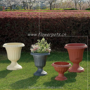 Yicai — Pots de fleurs romaines de Style européen, couleur blanche, en plastique, accessoires de mariage, décoration pour fête - Product Image 2
