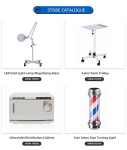 Équipement de salon de beauté moderne de luxe au sol Portable lumière froide Led 5X 8X 10X lampe <span class=keywords><strong>loupe</strong></span> lampadaire - Product Image 4