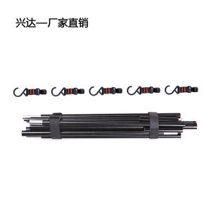 Estante de Almacenamiento Plegable de Acero para Exteriores con 6 Ganchos para Herramientas, Uso en Camping y Barbacoa, Diseño Rectangular Tipo D-101 - Product Image 2