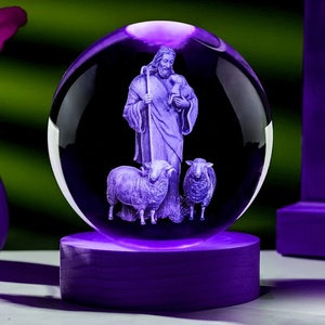 <span class=keywords><strong>3D</strong></span>-Foto Kristall kugel Elefant Hund Delphin Rose <span class=keywords><strong>Laser</strong></span> gravur Glas würfel Brief besch werer Nachtlicht für vielseitige Raum dekoration