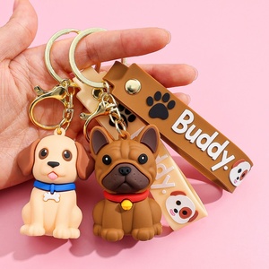 Nuevo Llavero de Goma Suave de PVC en 3D con 6 Estilos, Anillo para Llaves de Coche, Figura Colgante de Anime de Perro Popular - Product Image 5
