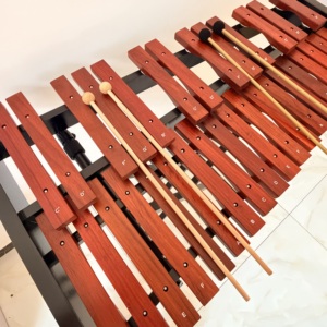 <span class=keywords><strong>Xilófono</strong></span> Orff Profesional de Madera, Glockenspiel, <span class=keywords><strong>Xilófono</strong></span> de Barra de Madera de 32 Tonos, Marimba de Madera Roja <span class=keywords><strong>con</strong></span> Soporte - Product Image 4