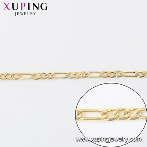 45687 <span class=keywords><strong>Xuping</strong></span> 2019 di disegno semplice della collana, 14K placcatura in oro di rame ambientale neutro della collana della catena - Product Image 3