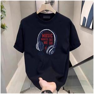 Herren T-Shirts Schwergewicht Neuheiten Custom Sports Big Size Anti Slip Oem/Odm Plain Blank 2024 Print Logo Herren Enges T-Shirt - Product Image 2