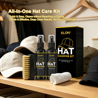 Kit de nettoyage de chapeaux portable OEM personnalisé de qualité supérieure, 120 ml, avec dégraissant pour toutes les casquettes et chapeaux