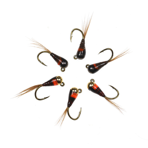 Tête de perle en tungstène Jig nymphe mouche queue de faisan coulant rapide barbelé humide <span class=keywords><strong>Euro</strong></span> nymphe mouche truite pêche leurres appâts - Product Image 1