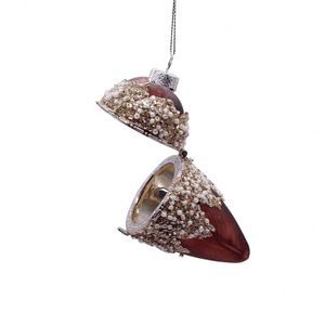 เครื่องประดับตกแต่งต้นคริสต์มาสหลากสีสันสำหรับแขวนในร่มในช่วงเทศกาลวันหยุด ทำจากแก้ว - Product Image 4