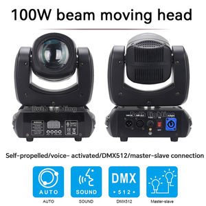 Светодиодный прожектор Both Lighting 100W Beam Moving Head Light с 18 призмами для дискотек, свадеб, вечеринок, мероприятий, сценического освещения, мини-прожектор - Product Image 2