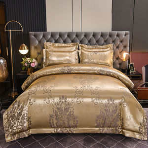 Draps de lit de refroidissement 4pcs-in-1 ensemble housse de couette en coton 4 pièces drap de lit king size tache été froid housse de couette ensemble éclairé 3 places - Product Image 4