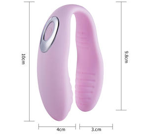 Realistiche 10-frequentie waterdichte stille U-vormige kunstmatige siliconen dildo vibrator volledig bedekte rubberen vrouwelijke volwassen seksartikel - Product Image 3