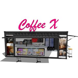 HYSUN Pop-Up cafe contenitore di Caffè Negozio di Modifiied <span class=keywords><strong>Mobile</strong></span> 20ft container di Trasporto Coffee Shop <span class=keywords><strong>Bar</strong></span> per la Vendita con il Nuovo disegno - Product Image 1