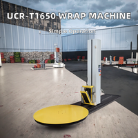Machine d'emballage de palettes électrique automatique à plateau tournant, moteur PLC 220VAC, garantie 1 an, pour l'alimentation, les boissons, les textiles et les marchandises