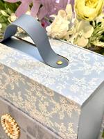 Exquisite Geschenkbox für Kerzen aus recycelten Materialien mit geprägtem Klappdeckel, handgefertigt, Fusion aus Eleganz und Kreativität, unvergessliche Geschenke