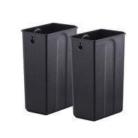 Poubelle à double pédale de recyclage 2x15L en acier inoxydable personnalisée avec double compartiment pour le nettoyage