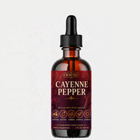 Gouttes liquides de piment de Cayenne certifiées GMP sous marque privée – Soutien multi-herbes pour la circulation cardiaque, le métabolisme et la santé des articulations