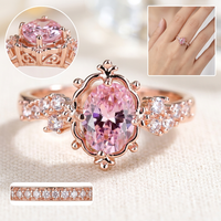 Bague Claddagh en pierres précieuses colorées, de luxe, brillante, pour mariage, couronne, pour femmes, bijoux de mode, vente en gros