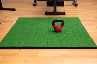 Losetas de Césped Artificial Encajables, Cuadradas y Duraderas, para Campos de Golf Interiores, Gimnasios y Pistas de Trineo