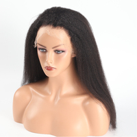 Cabello Humano Virgen 13x6 4 Transparente HD para Peluca Larga con Frente de Encaje Vietnamita 150% Doble Trama Pre-Desplumada con Cutícula Alineada