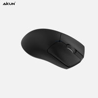 Souris de jeu sans fil rechargeable programmable GX49WR, triple mode 2.4G+BT5.0+Filaire, 26000 DPI, PAW3395DB, ultra légère 55g